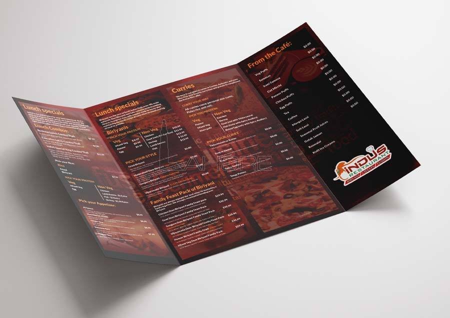 Restaurant Gate Fold Brochure Design